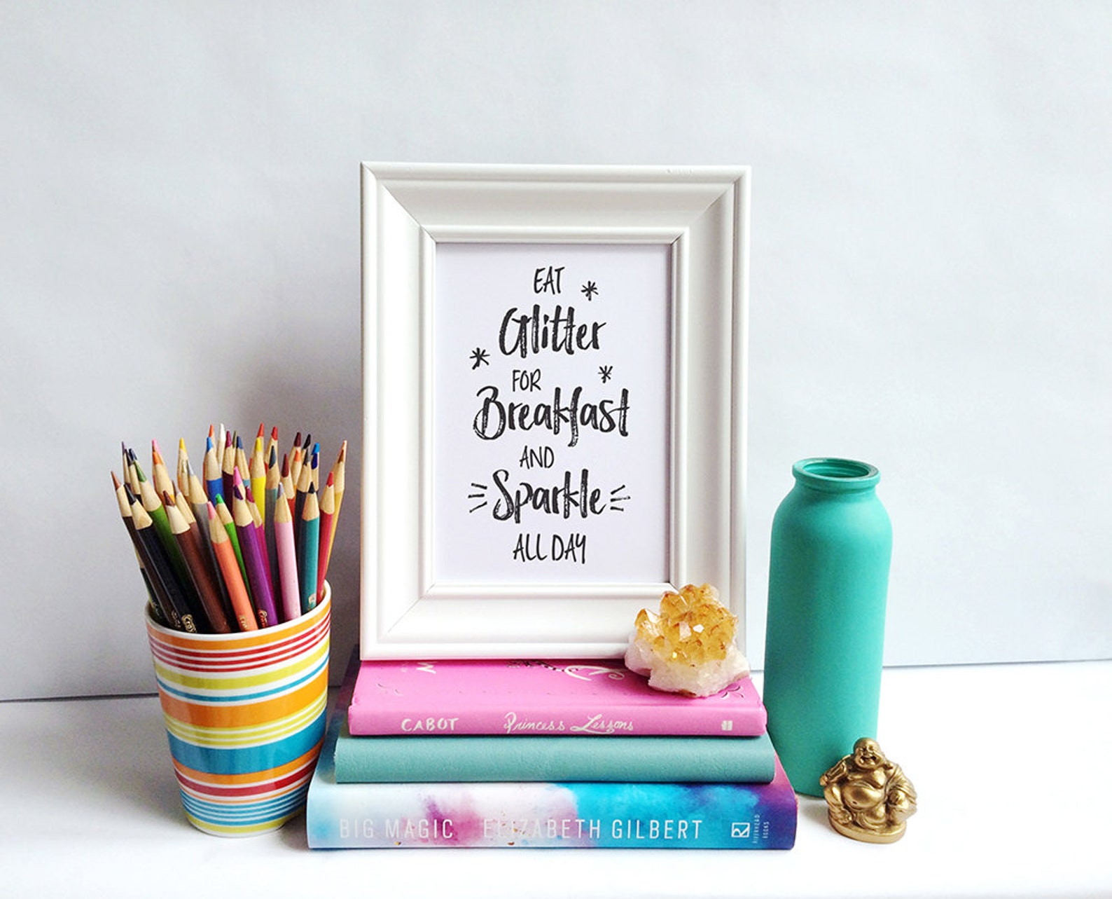 Printable Art Eat Glitter for Breakfast and Sparkle All Day Etsy Canada