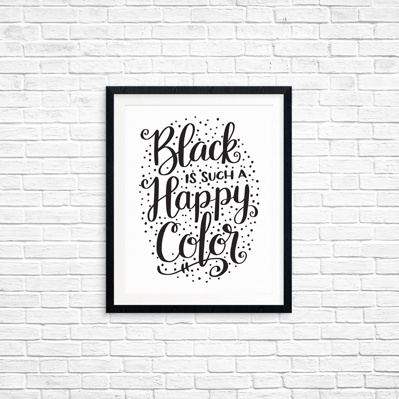 Printable Art Black Is Such A Happy Color Pop Culture Quote Etsy