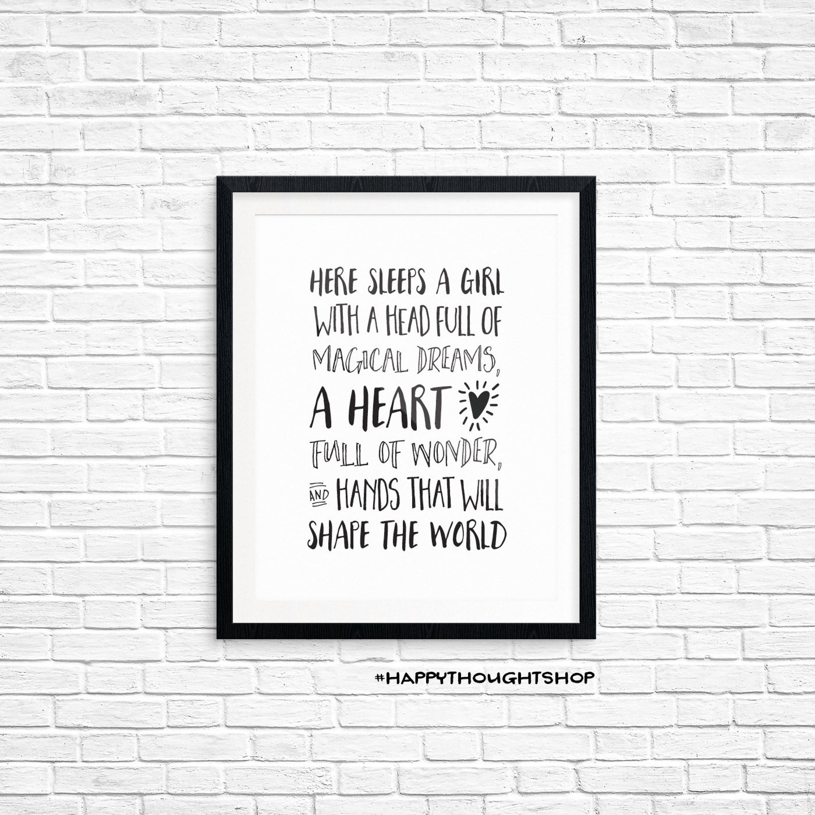 printable art bedroom quote here sleeps a girl with a head etsy