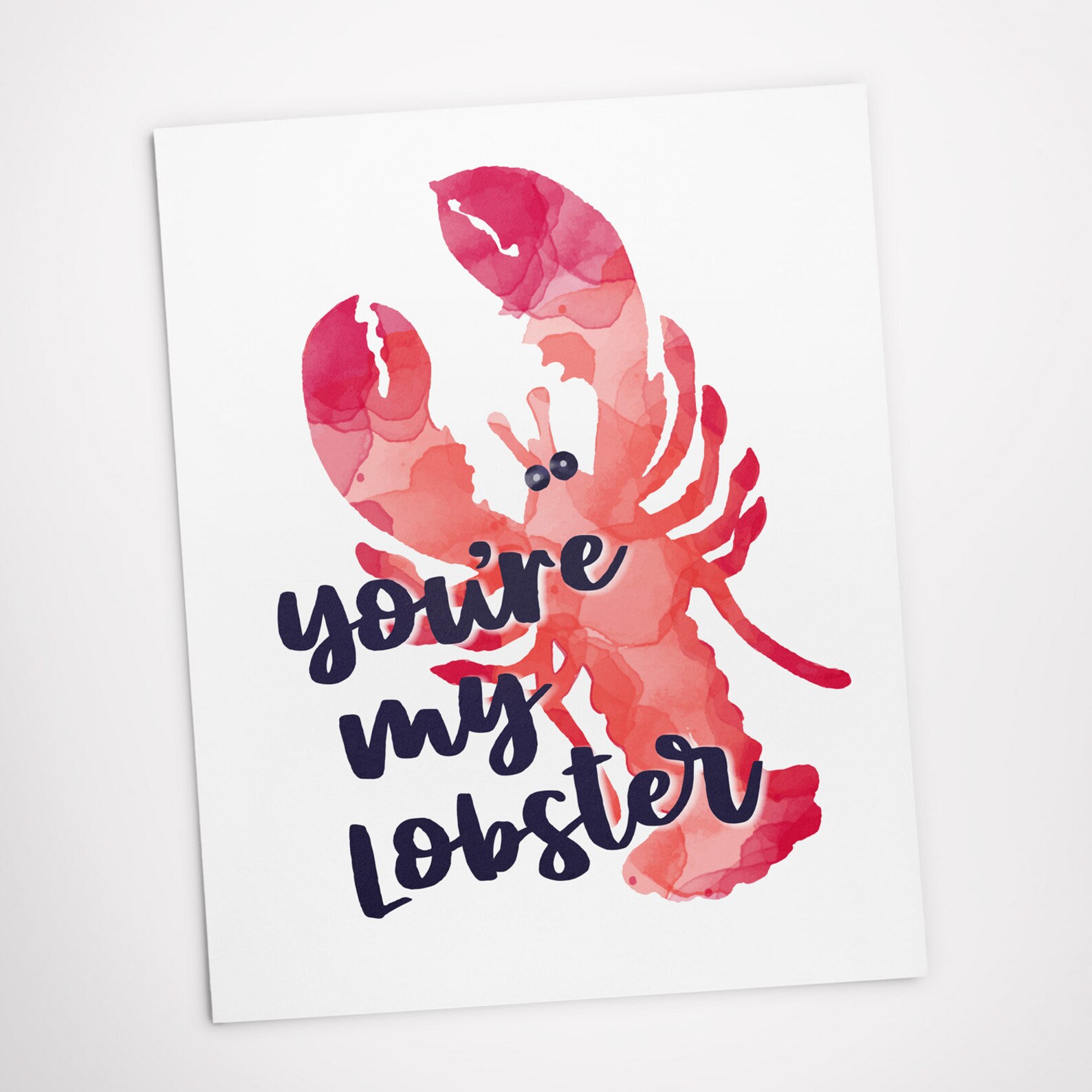 Printable Art Friends Quote You're My Lobster Friends - Etsy
