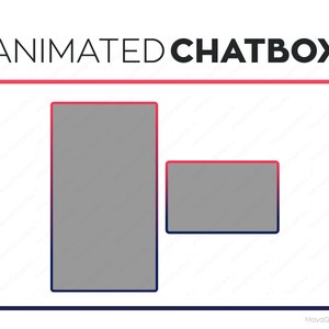 ストリーマー向けの赤と青のチャットボックス オーバーレイ | 既製の Twitch Streamlabs OBS チャットボックス オーバーレイ