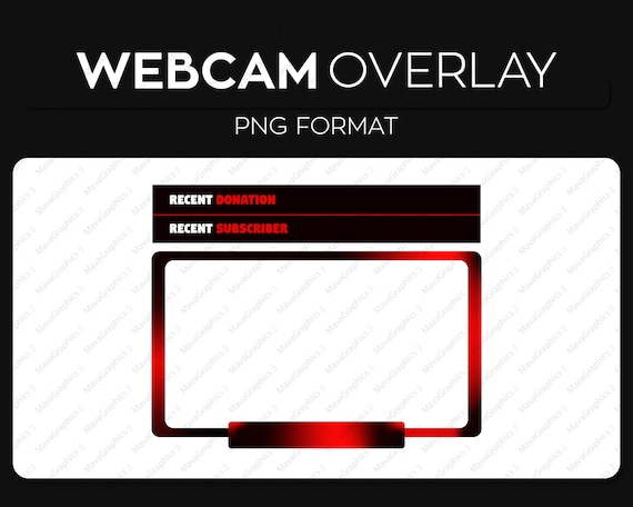 Free customizable Twitch webcam overlay templates