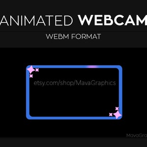 Semplice cornice webcam animata per stelle rotanti per streaming, bordo webcam, sovrapposizione webcam OBS Twitch Streamlabs