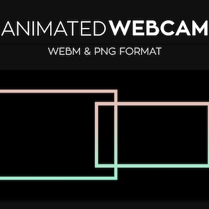 Peach Mint Gradient Webcam Frame for Streaming, Webcam Border, Twitch Streamlabs OBS Webcam Overlay