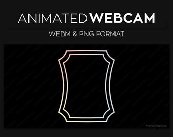 Sovrapposizione animata del telaio della webcam, bordo della webcam, sovrapposizione obs Facecam di Twitch prefabbtura