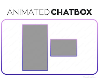 Pink Purple blue Chatbox Overlay for Streamers | Premade Twitch Streamlabs OBS Chatbox Overlay