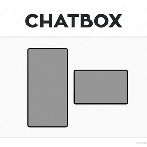 Puede incluir: Una ilustración simple de un cuadro de chat, un rectángulo gris con un rectángulo gris más pequeño a la derecha, que representa una ventana de chat.