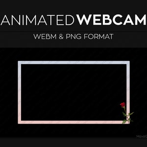 Gentle Animated Webcam Frame for Streaming, Animated Twitch Streamlabs OBS Studio Webcam Overlay