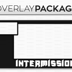 Dark Twitch Stream Overlay Bundle, Custom Simple Overlays and Banners for OBS Streamlabs