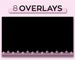 Pastel Pink Transparent Twitch Streaming Overlay | Custom Twitch PNG Overlay Set Bundle | OBS and Streamlab Pink Overlay 