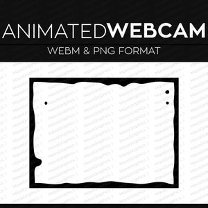 Animated Black Blob Slime Lava lamp effect, Webcam Frame for Streaming, Webcam Border, Twitch Streamlabs OBS Webcam Overlay