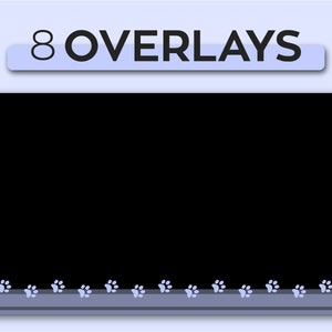 Pastel Purple Transparent Twitch Streaming Overlay | Custom Twitch PNG Overlay Set Bundle | OBS and Streamlab Purple Overlay
