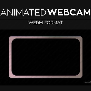 Gradient Brown Animated Webcam Frame Overlay, Webcam Border, Premade Twitch Streamlabs OBS Facecam Overlay