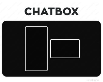 White Chatbox Overlay for Streamers | Premade Twitch Streamlabs OBS Chatbox Overlay