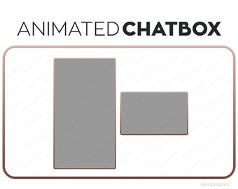 Dark brown light brown Chatbox Overlay for Streamers | Premade Twitch Streamlabs OBS Chatbox Overlay