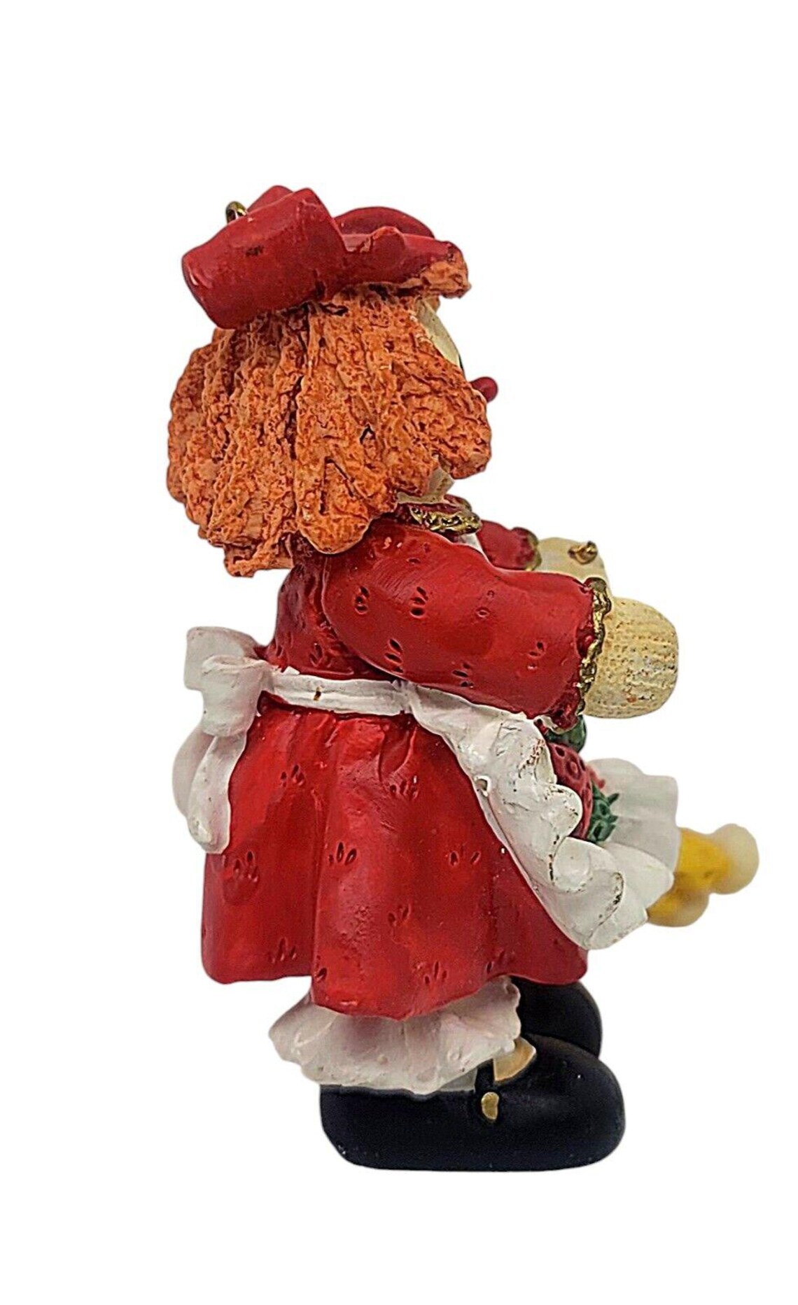 Vintage Precious Ceramic Ragdoll Ornament With Baby Doll 3
