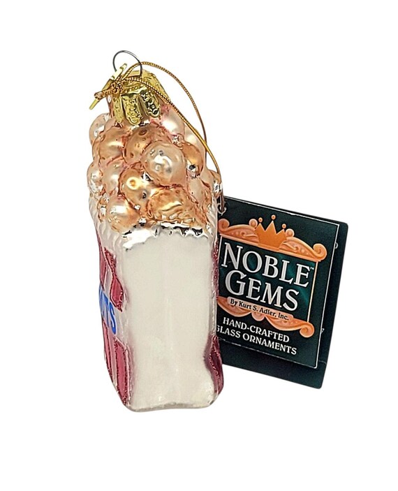 Vintage Kurt Adler Noble Gems Novelty Bag of Peanuts Glass