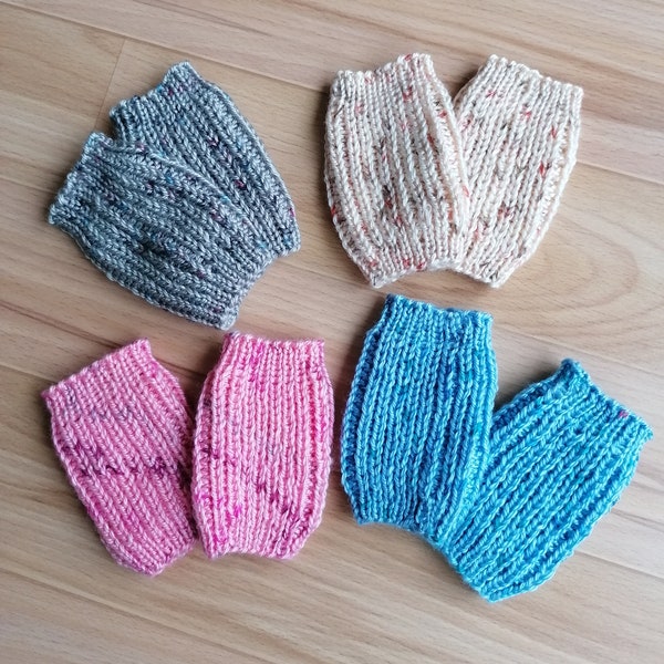 warme, gestrickte Babystulpen, Beinstulpen für Kleinkinder, legwarmer, vegan, Farbe frei wählbar