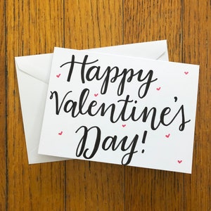 Happy Valentine’s Day Card // Carte individuelle ou lot de 4