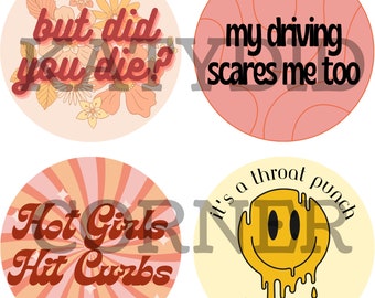 Snarky Driving Car Freshie Cardstock Download, Freshie Cardstock Image, Car Coaster Image, Digital Cardstock, PNG Image