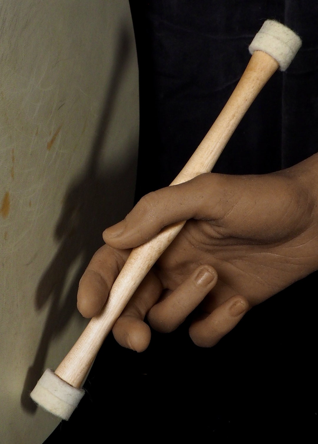 Mallet End Bodhrán Tipper 10 Hard Wood With Ergonomic Grip M039 Etsy