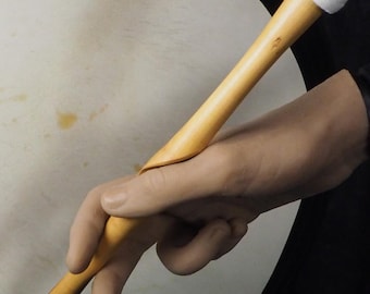 Mallet end Bodhrán Tipper 11" Castello BoxWood with offset ergonomic grip  - M070