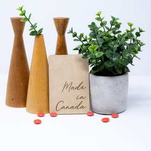 Made in Canada Sign  |  Engraved Sign on Wood  | Proud to be Canadian | I am Canadian