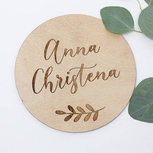 Plaques d’annonce de bébé | Marqueur de statistiques de naissance de bébé | Plaques en bois de bébé garçon de garçon | Cartes d’introduction pour bébé | Bonjour mon nom est cadeau nouveau-né
