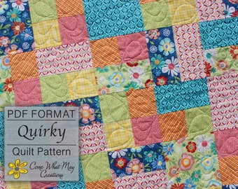 Baby Quilt Anleitung, Lap Quilt Anleitung, Fat Quarter Quilt Anleitung, Anfänger Quilt Anleitung, Einfache Quilt Anleitung, Schnelle PDF Quilt Anleitung, Skurril