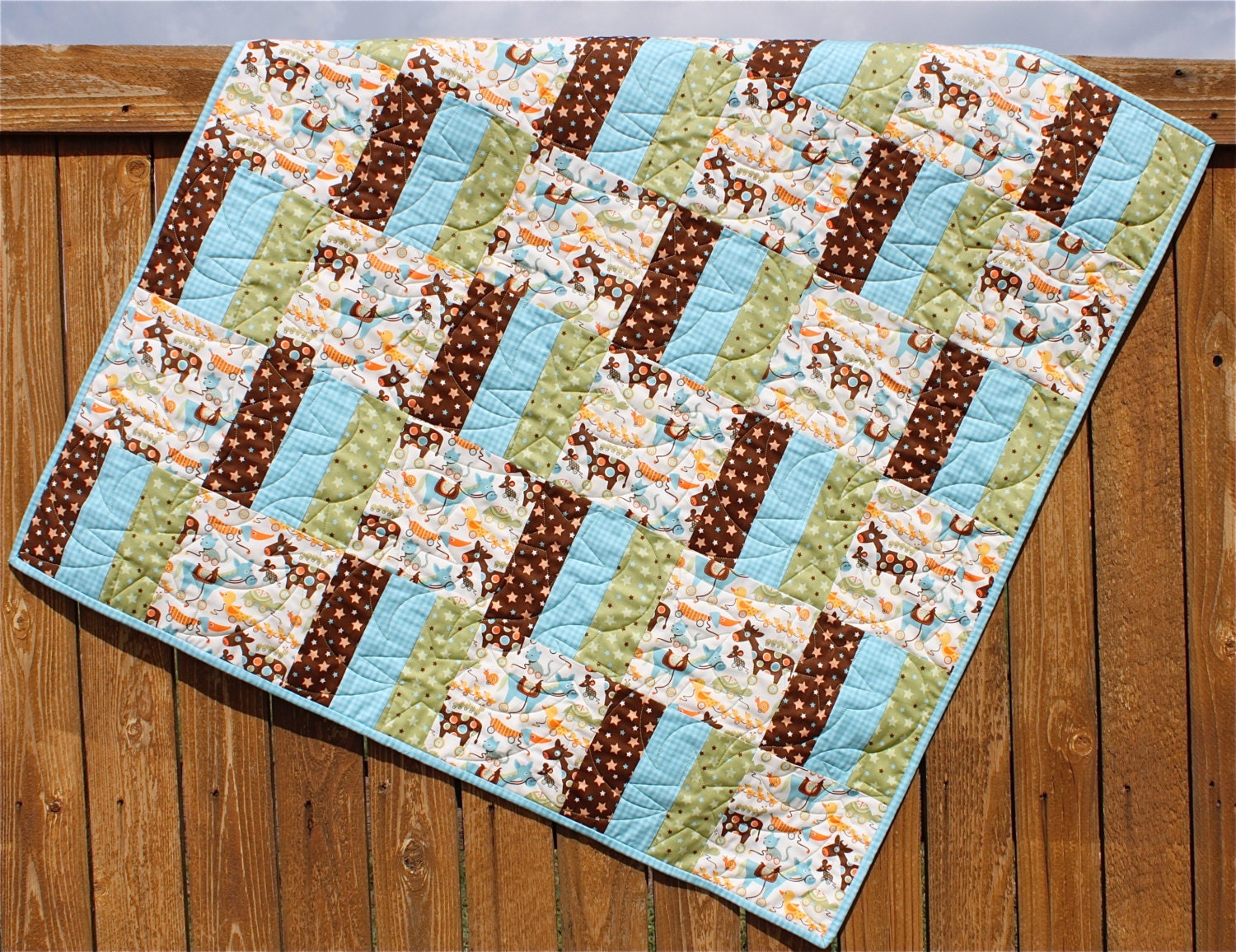 Baby Quilt Pattern Fat Quarter Pattern Rail Fence Quilt Etsy