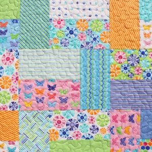 Lap Quilt Pattern, PDF Quilt Pattern, Layer Cake Quilt Pattern, Double Dare, Easy Quilt Pattern, Baby Quilt Pattern, Beginner Quilt Pattern image 5