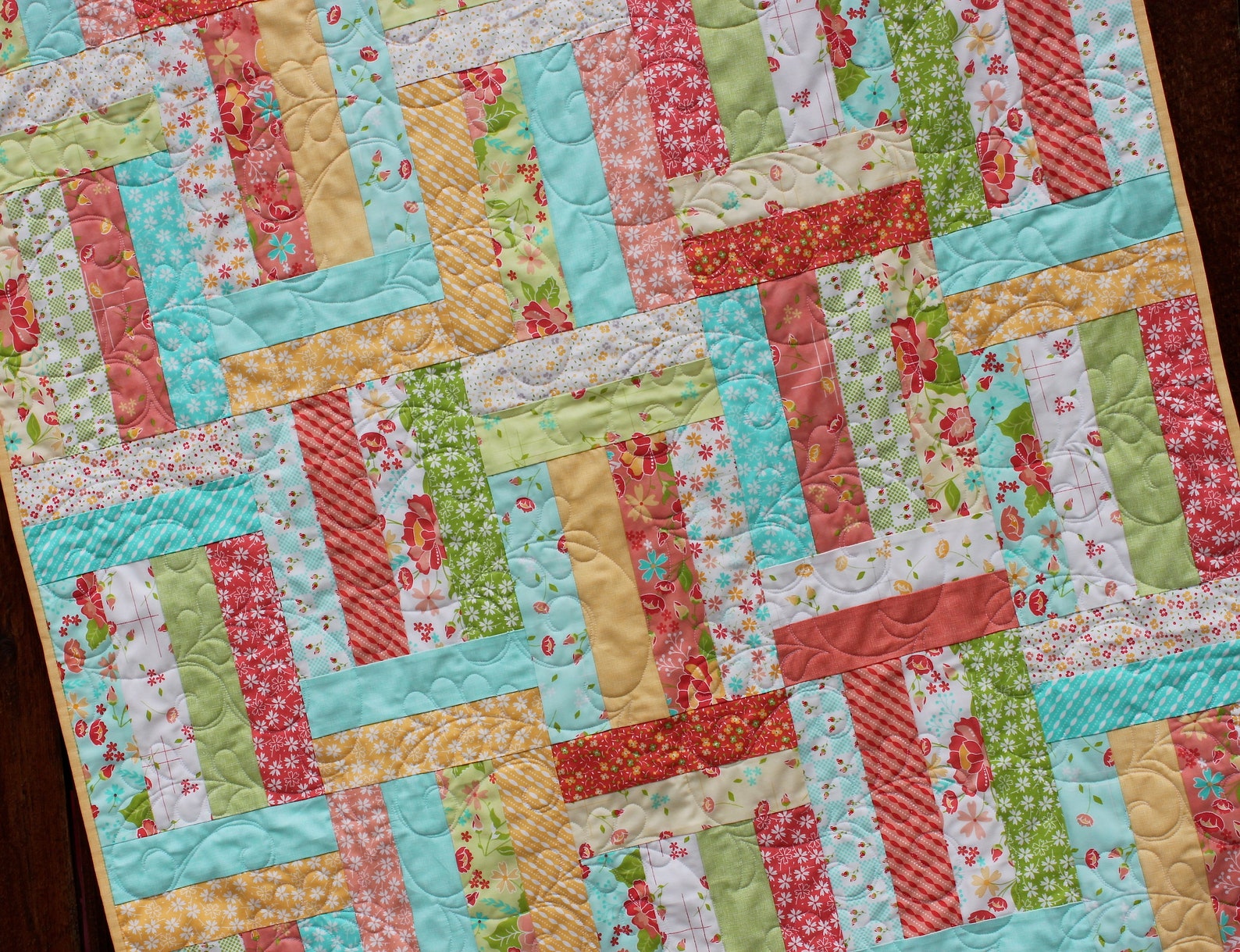 Baby Quilt Pattern, Jelly Roll Quilt Pattern, Lap Quilt Pattern,basic ...