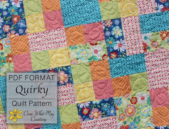Baby Quilt Pattern Lap Quilt Pattern Fat Quarter Quilt Pattern