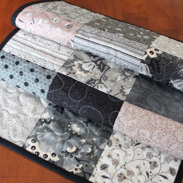 Grey Table Runner Etsy