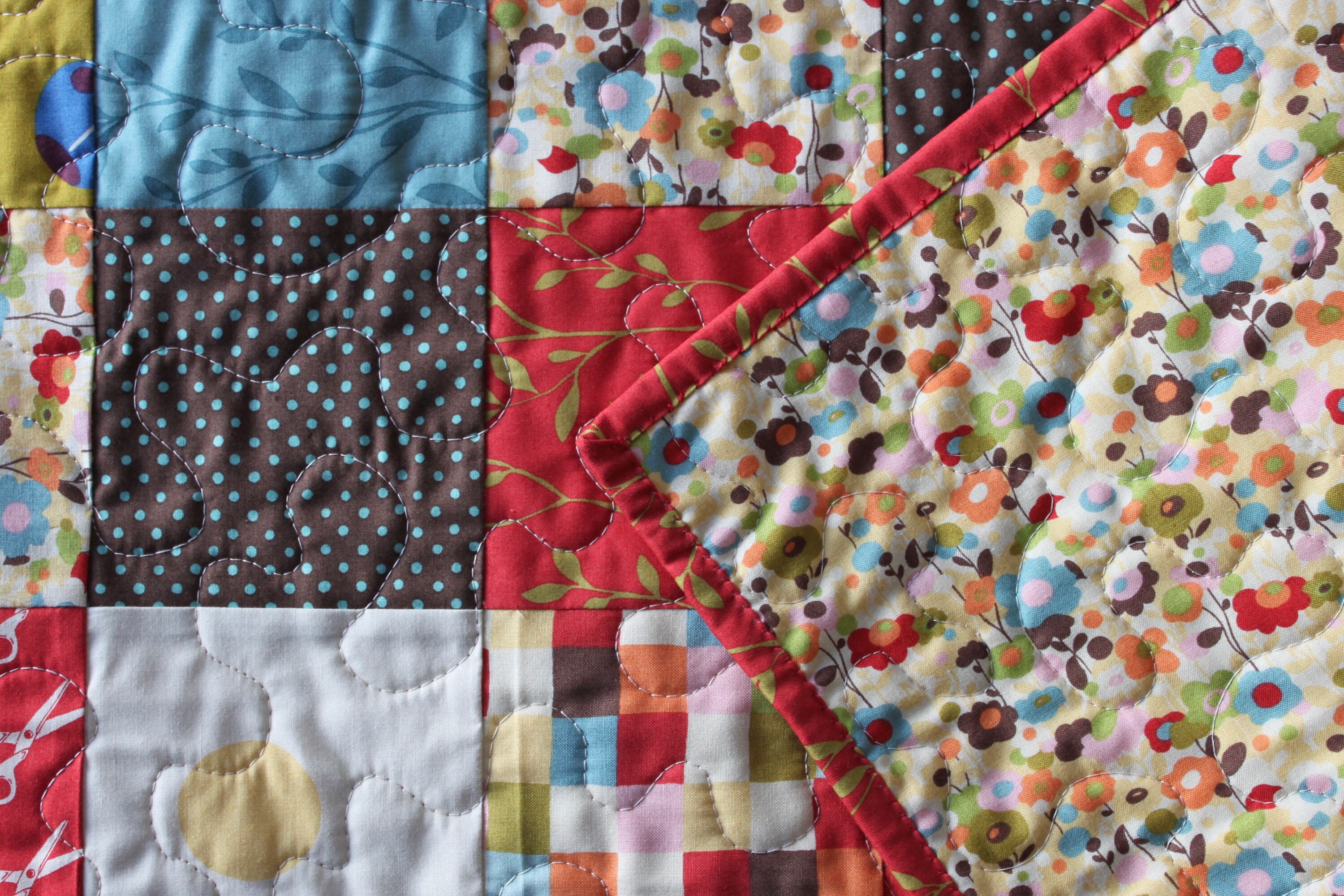 Modern Table Runner Quilted Red Table Runner Brown Quilted Etsy