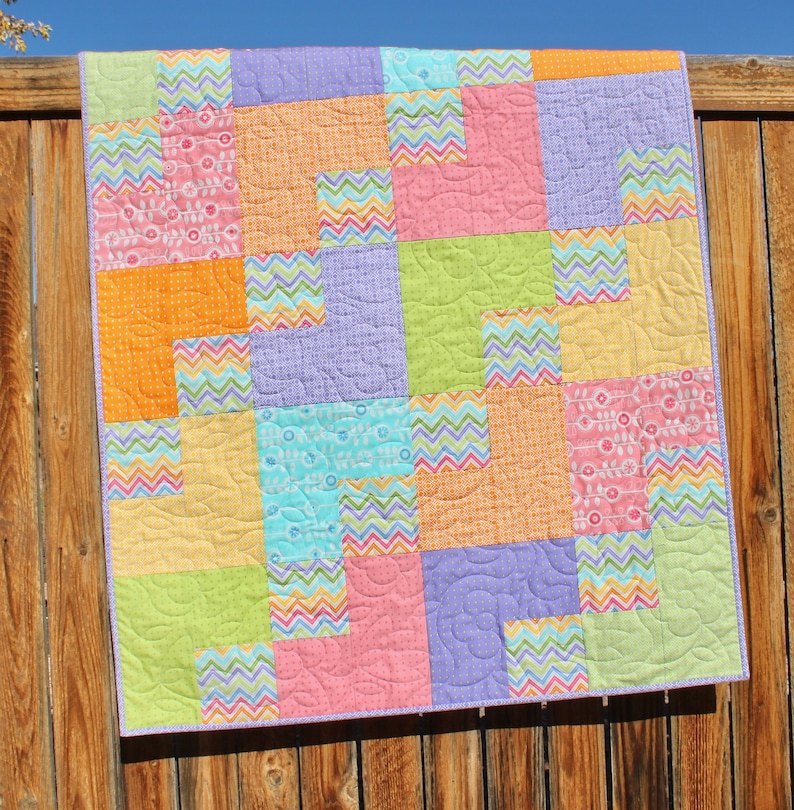 Baby Quilt Pattern Lap Quilt Pattern Easy Baby Quilt Etsy