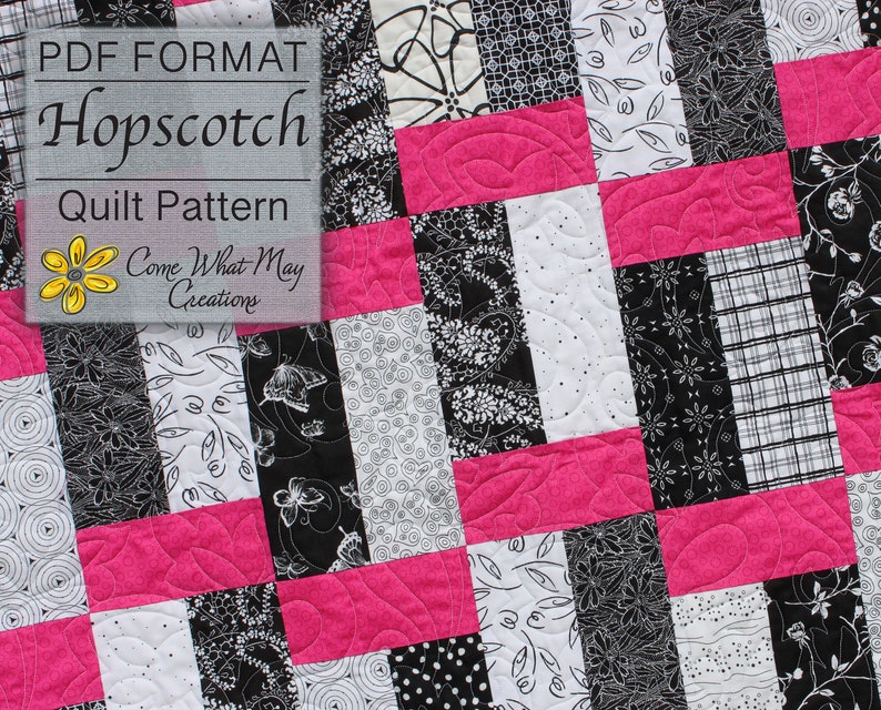 Baby Quilt Pattern Lap Quilt Pattern Scrap Quilt Pattern Etsy Canada