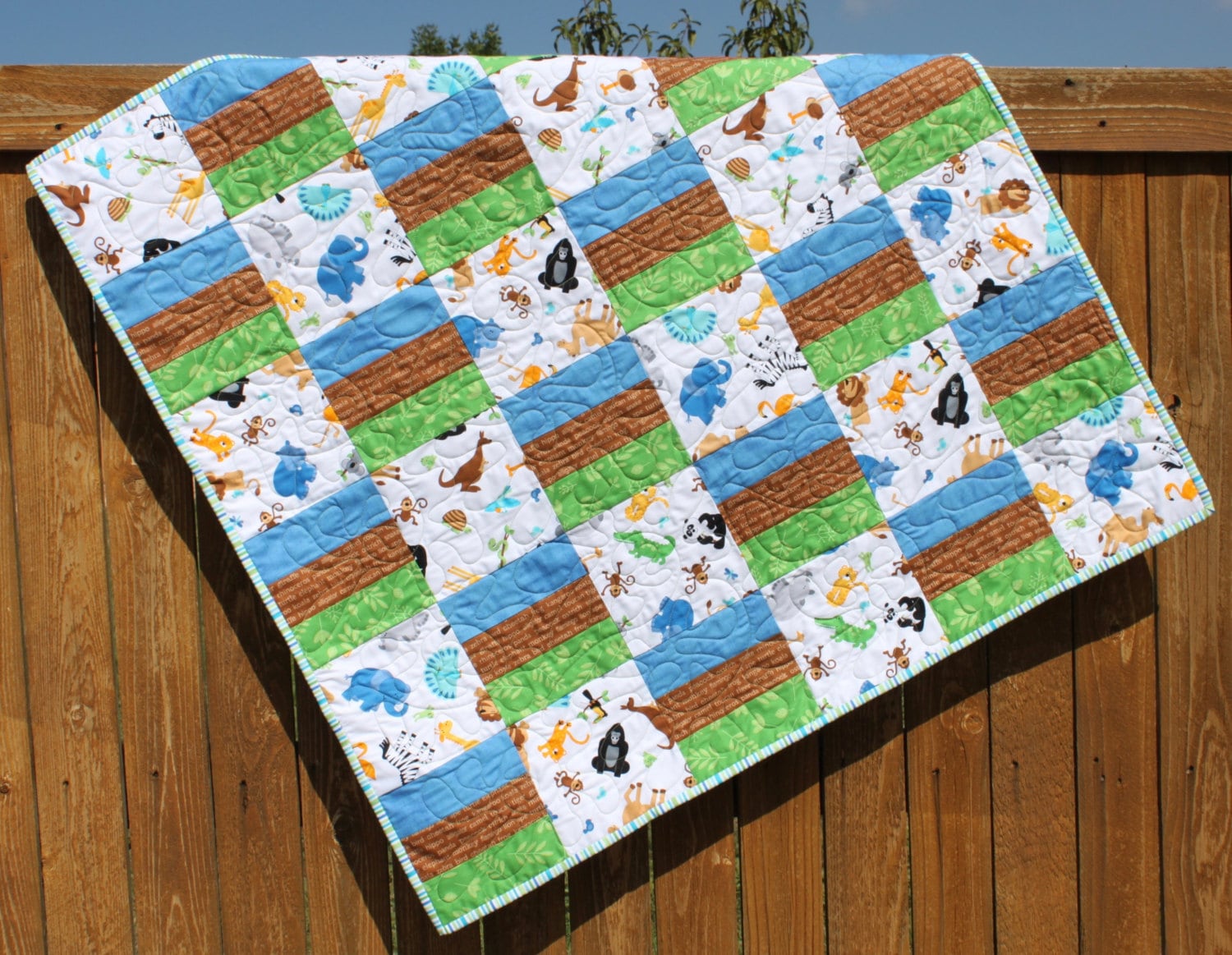 Baby Quilt Pattern Fat Quarter Pattern Rail Fence Quilt Etsy