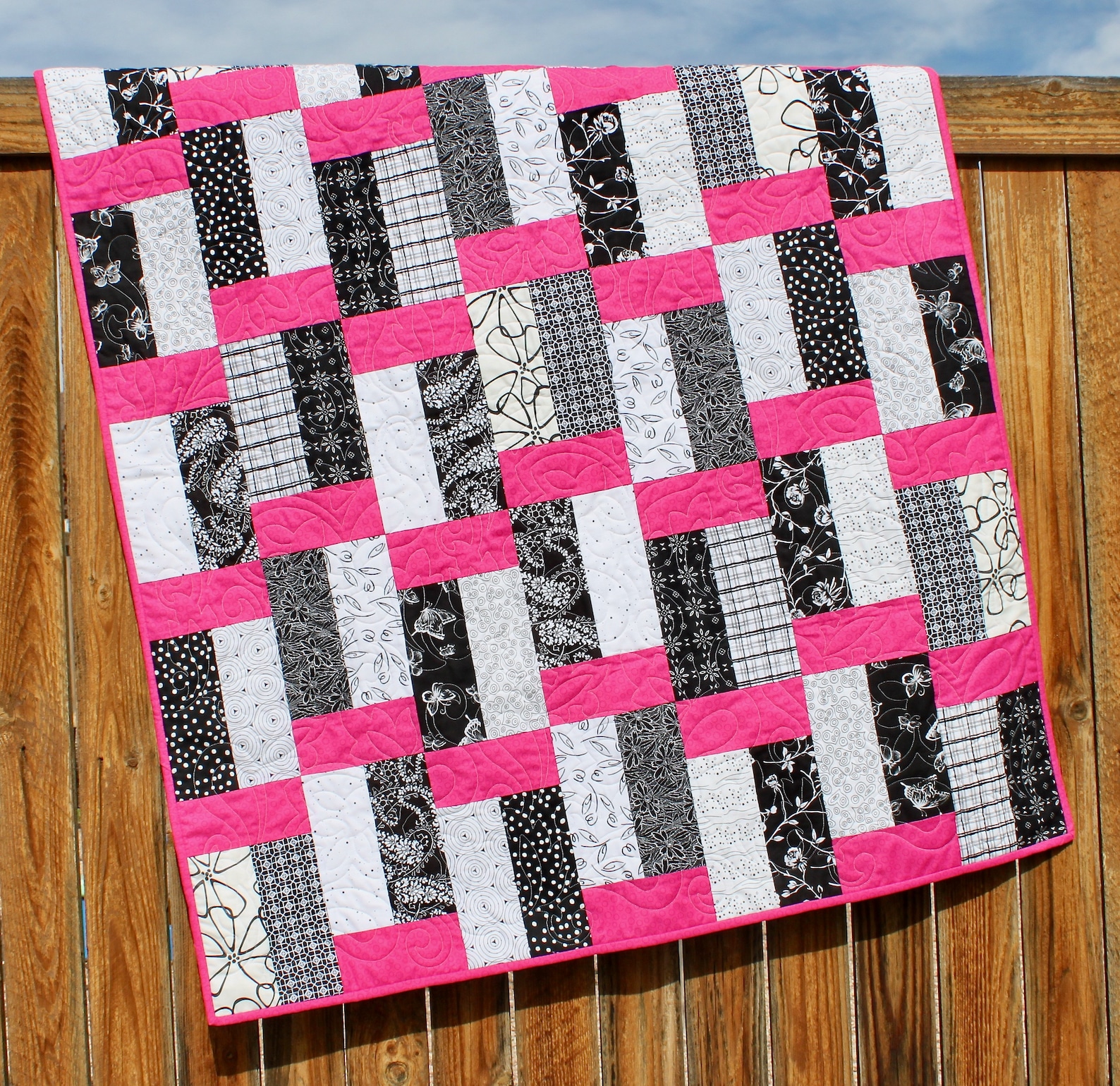 Baby Quilt Pattern, Lap Quilt Pattern, Scrap Quilt Pattern, Digital