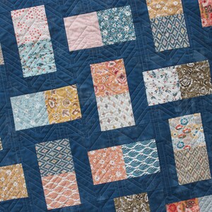Lap Quilt Pattern, Baby Quilt Pattern, Charm Pack Quilt Pattern, Easy Quilt Pattern, PDF Quilt Pattern, Beginner Quilt Pattern, Postcards image 8