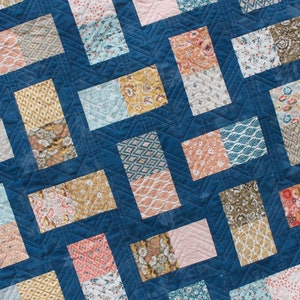 Lap Quilt Pattern, Baby Quilt Pattern, Charm Pack Quilt Pattern, Easy Quilt Pattern, PDF Quilt Pattern, Beginner Quilt Pattern, Postcards image 9