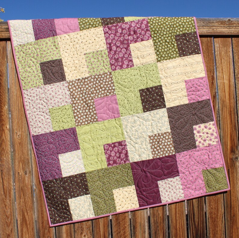 Baby Quilt Pattern Layer Cake Quilt Pattern Cornered Baby Etsy