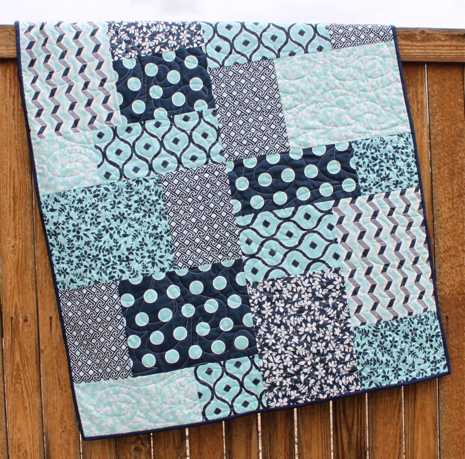 Baby Quilt Pattern Fat Quarter Quilt Pattern Big & Bold Baby Etsy