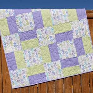 Baby Quilt Pattern, Digital Quilt Pattern, Flip Flop Baby Quilt Pattern, Square Baby Quilt Pattern, Beginner Quilt Pattern, Easy Pattern image 3