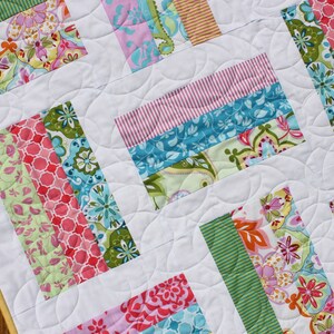 Baby Quilt Pattern, Jelly Roll Quilt Pattern, Lap Quilt Pattern, Beginner Quilt Pattern, Strip Quilt, Easy Quilt Pattern, Splendid, Basic image 5