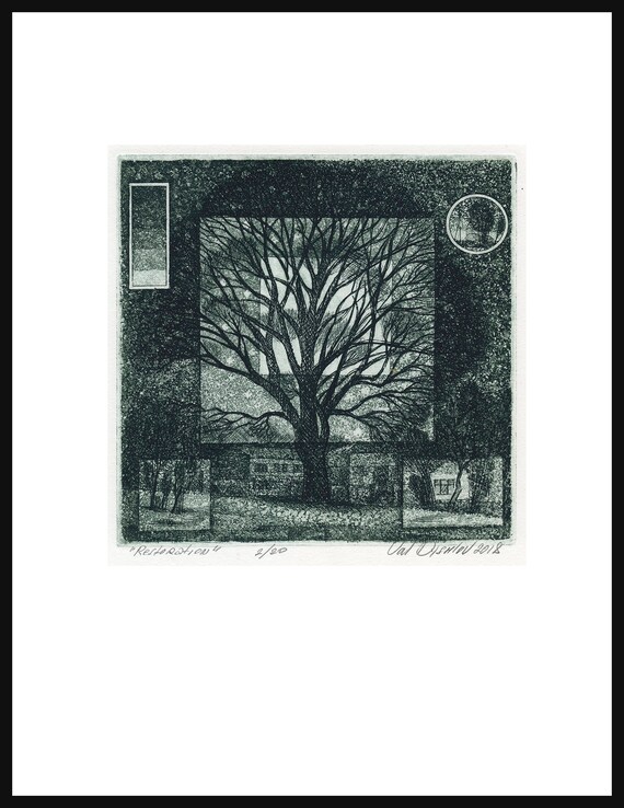 Restoration Original Signed Etching Print on Paper, Numbered 2 of