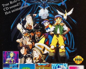 Lunar The Silver Star Original 1992 SEGA CD Print Ad Promo