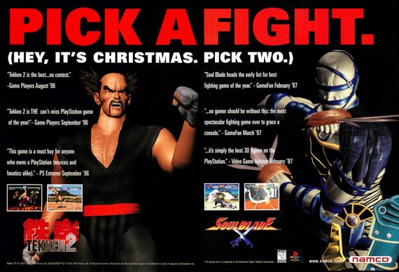 Pick a Fight Tekken, Soul Edge Promo Poster - Etsy