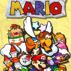 Póster retro de Paper Mario, grande, 24 x 36