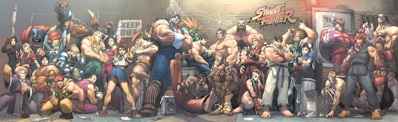 Street Fighter Long Poster 